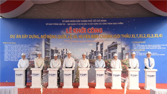 TP. Hồ Chí Minh khởi công dự án  mở rộng Quốc lộ 50 (huyện Bình Chánh) kết nối với Long An (27/12/2022)